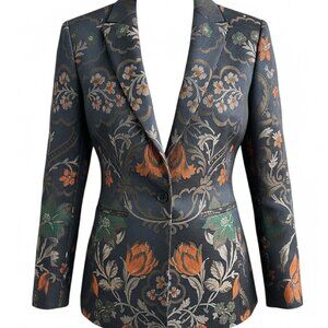 Theory Jacquard Floral Blazer